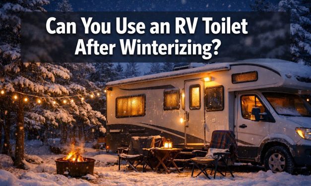 Can you use an RV toilet after winterizing?