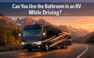 Can you use the bathroom in an RV while driving?