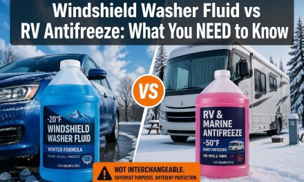 Can you use windshield washer fluid for RV antifreeze?