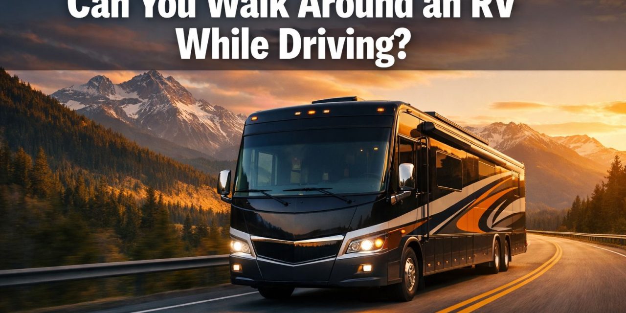 Can you walk around an RV while driving?