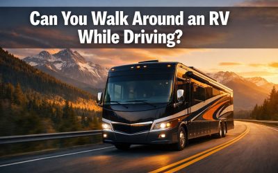 Can you walk around an RV while driving?