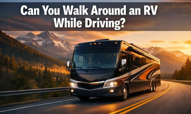 Can you walk around an RV while driving?