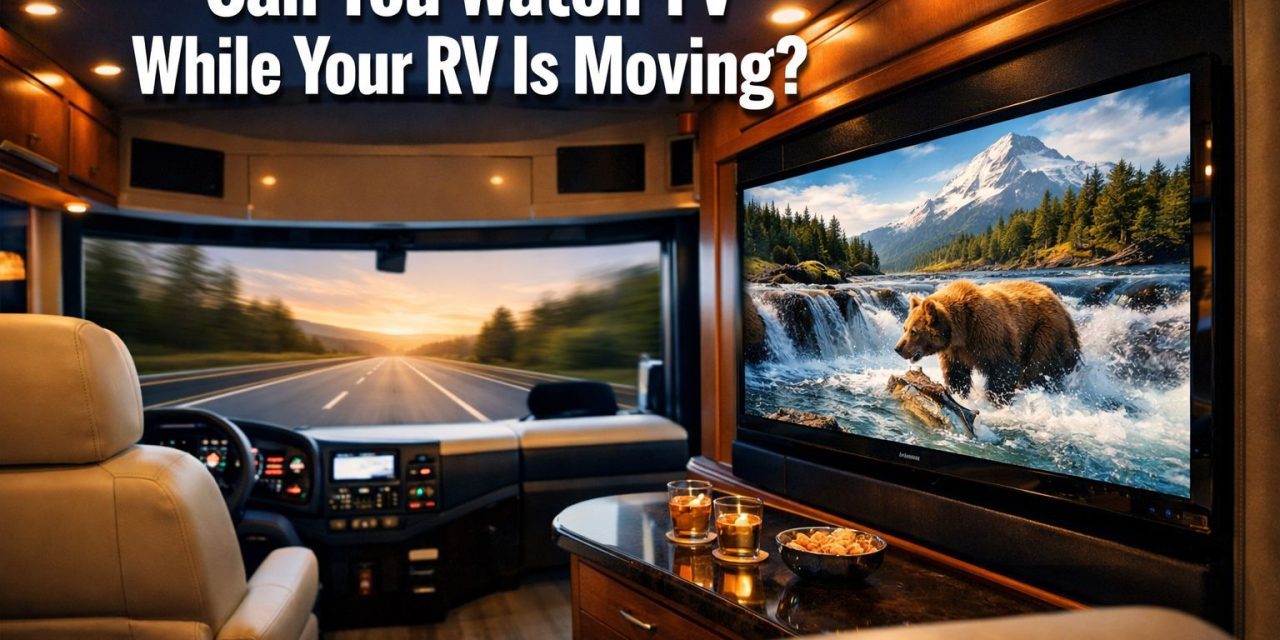 Can you watch TV while an RV is moving?