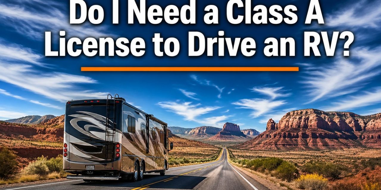 Do I need a Class A license to drive an RV?