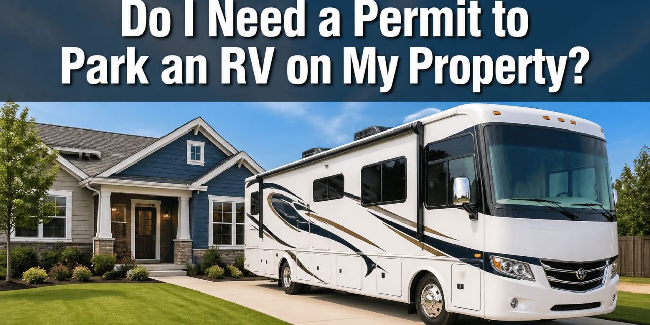 Do I need a permit to park an RV on my property?