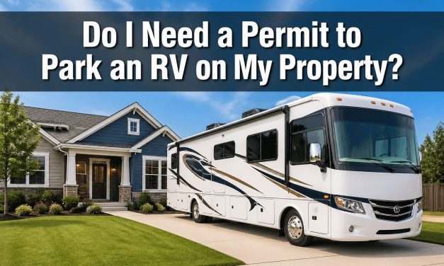 Do I need a permit to park an RV on my property?