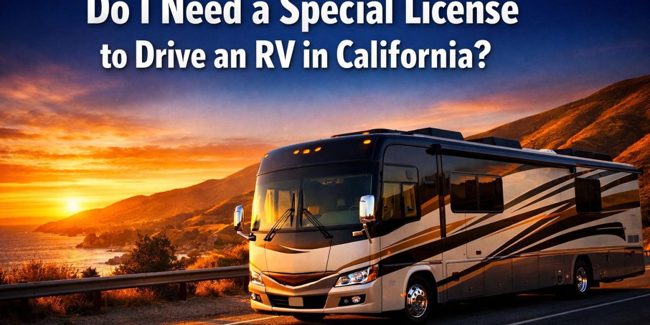 Do I need a special license to drive an RV in California?