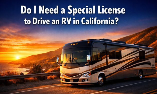 Do I need a special license to drive an RV in California?