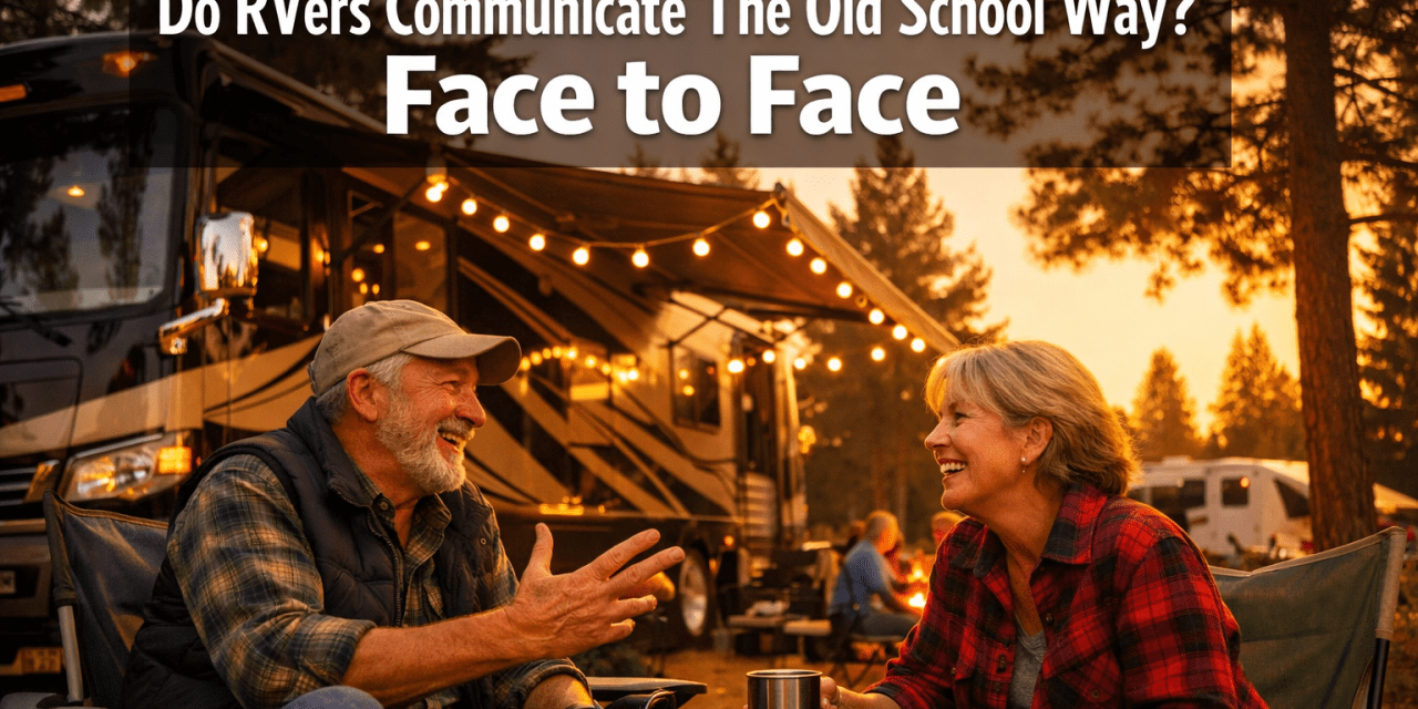 Do Rvers Communicate With Others The Old School Way? (Face to Face)