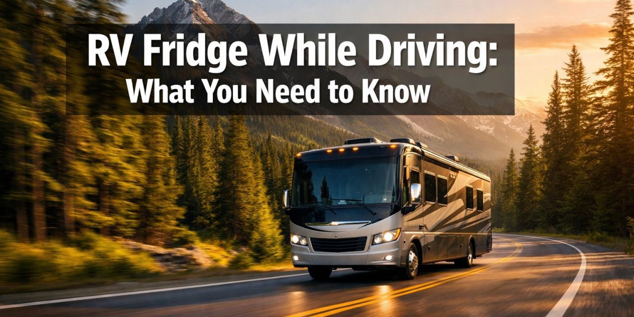 Can you use rv fridge while driving?