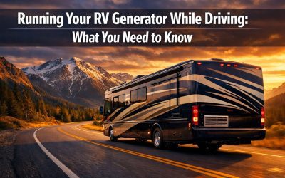 can you use rv generator while driving?