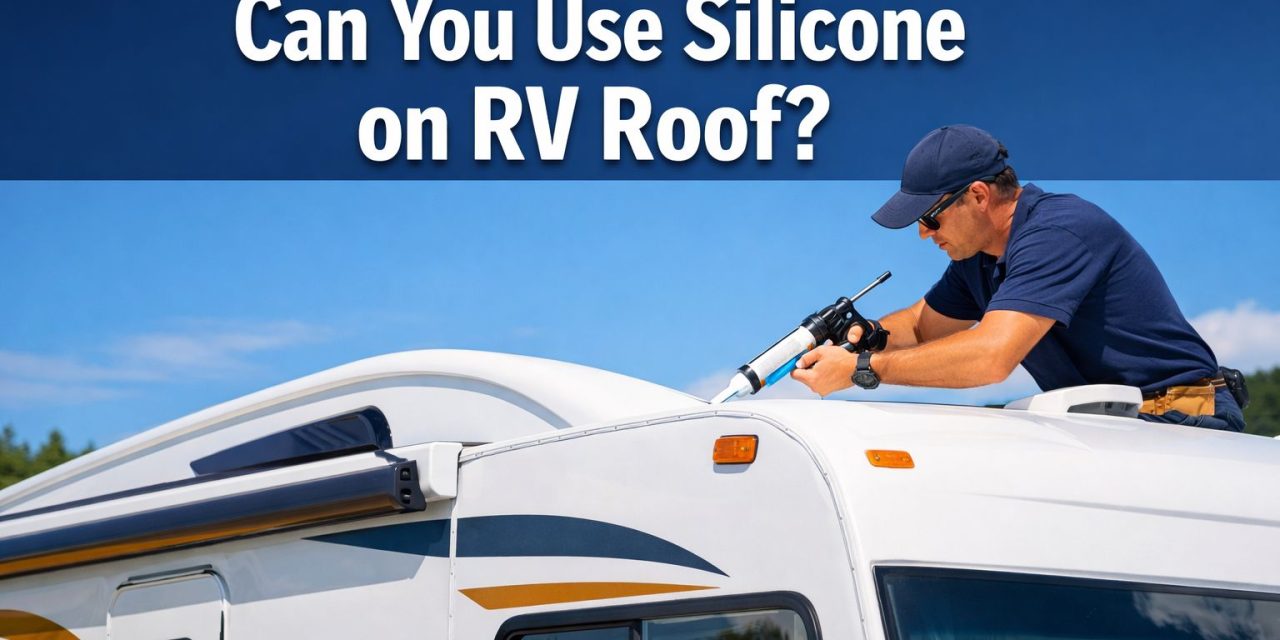 can you use silicone on rv roof?