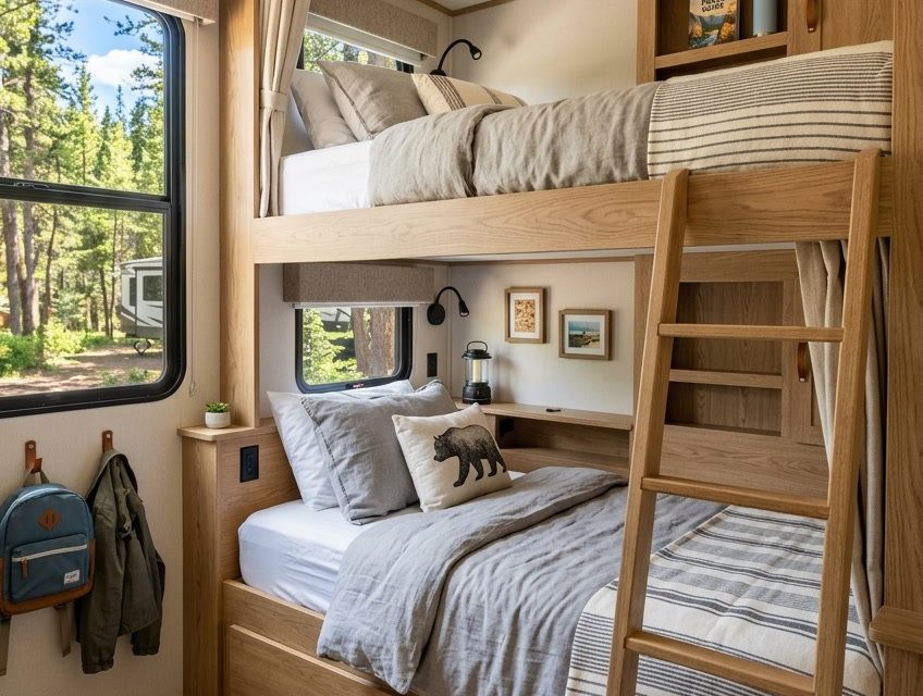 18 RV Bunkroom Ideas for Families Who Need More Sleeping Space