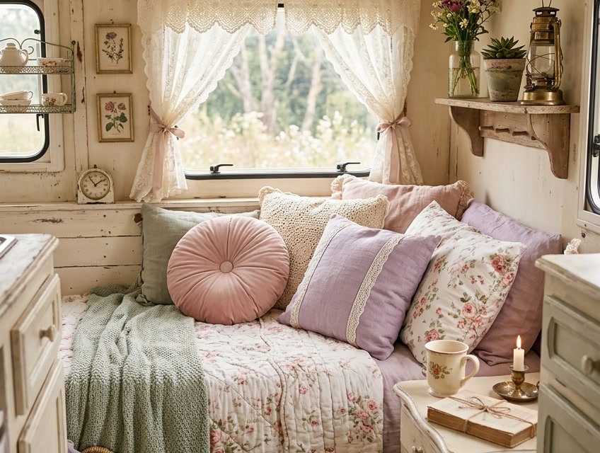 17 Shabby Chic Camper Color Palette Ideas for a Soft Romantic Look