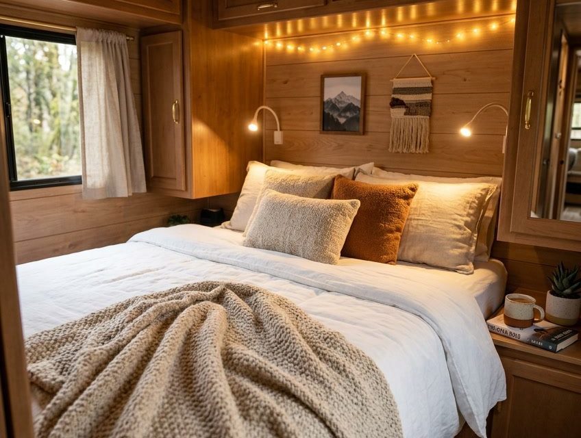 16 RV Bedroom Lighting Ideas for a Cozy Sleep Space on the Road