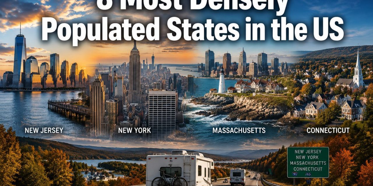 8 Most Densely Populated States in the US