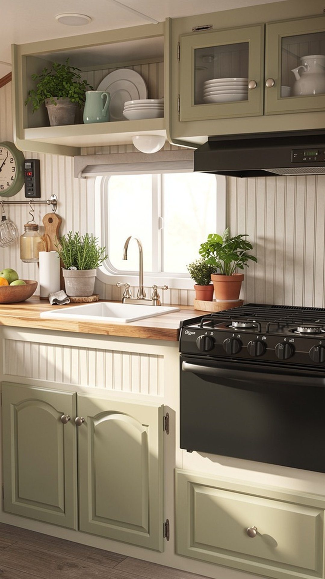 Beadboard Shiplap Backsplash