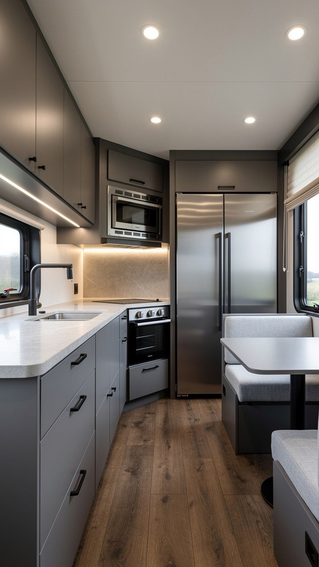 Modern Gray Cabinets