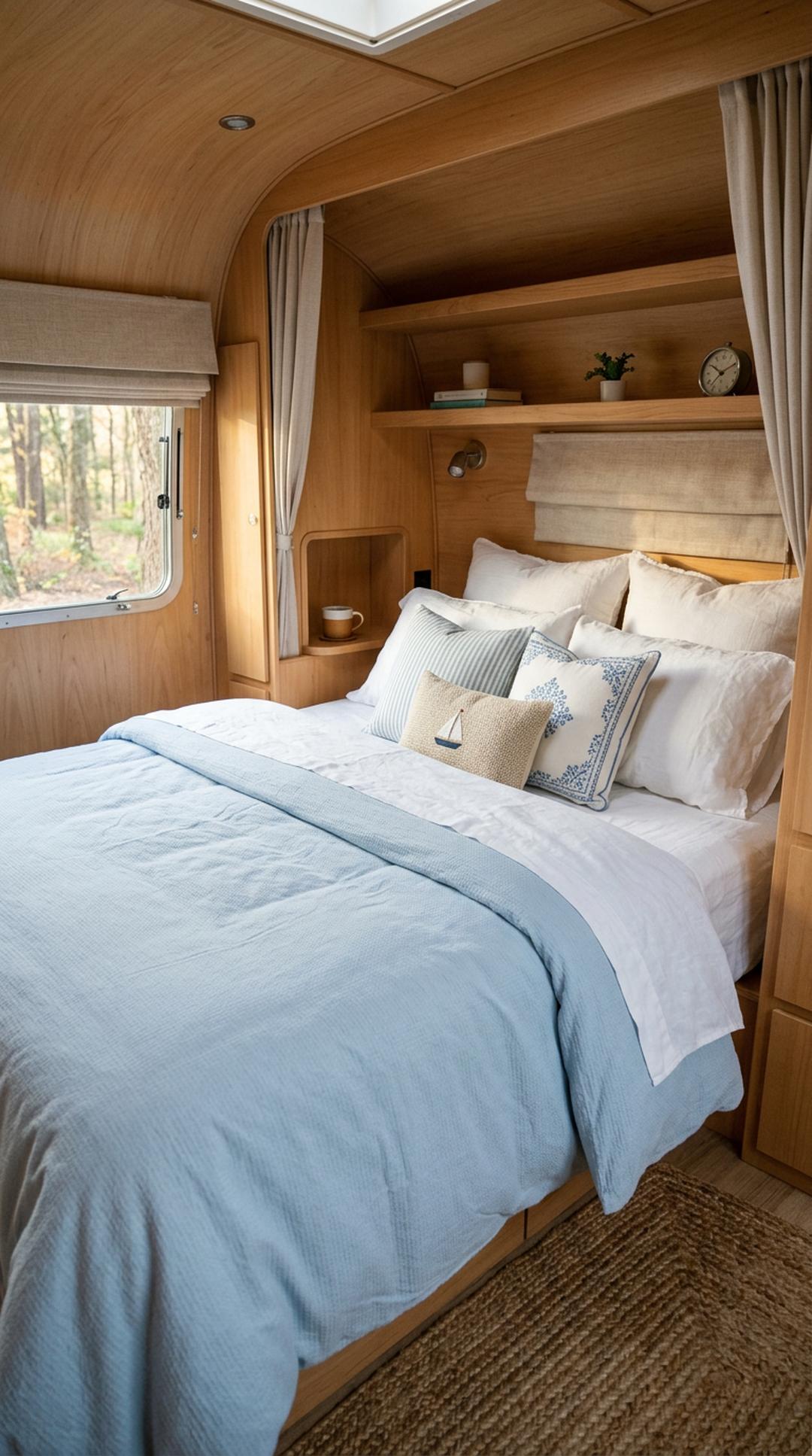 2. Light Blue Bedding