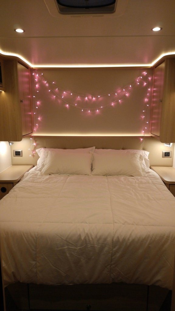 Pink Fairy String Lights - Pink RV Decorating Ideas