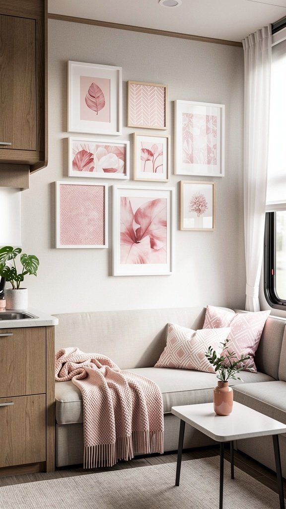 Pink Decorative Wall Art - Pink RV Decorating Ideas