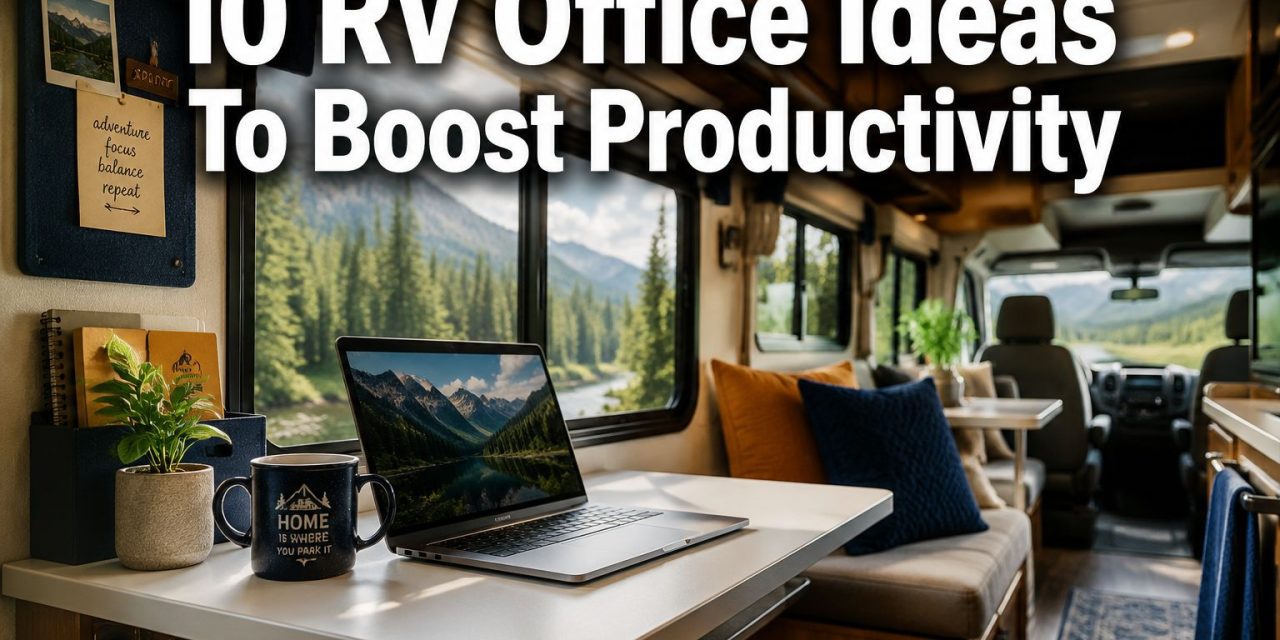 10 RV Office Ideas To Boost Productivity While Living on the Road