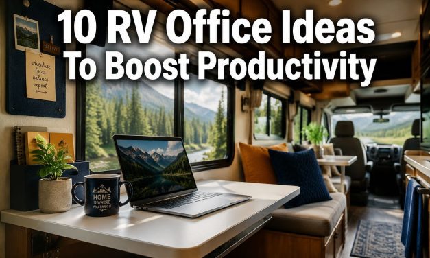 10 RV Office Ideas To Boost Productivity While Living on the Road
