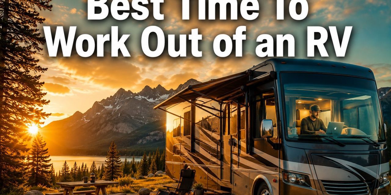 Poll Shows The Best Time To Work Out of an RV