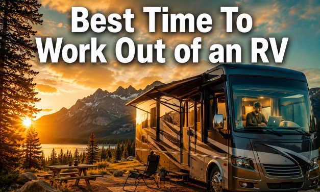 Poll Shows The Best Time To Work Out of an RV