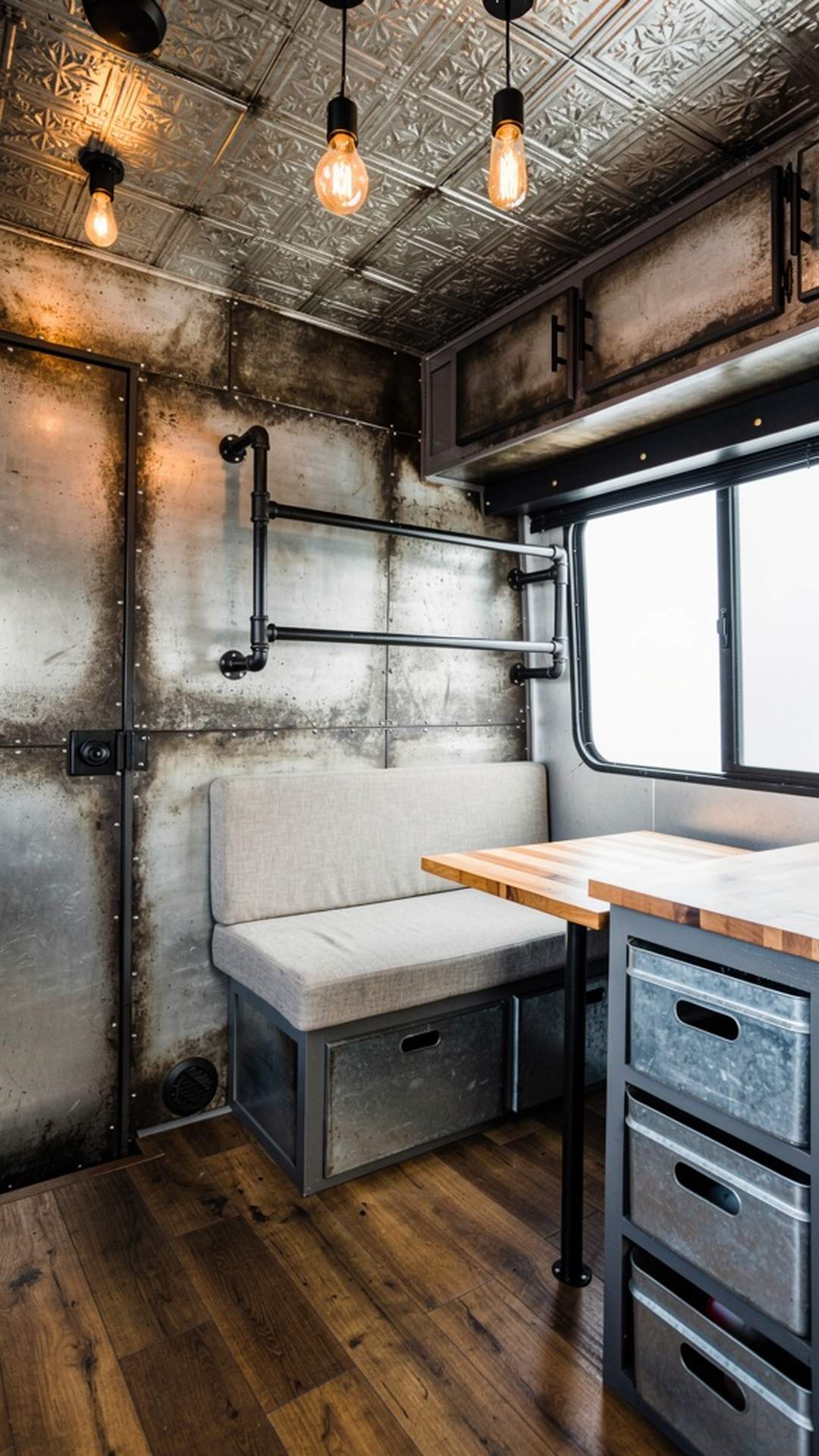 10. Modern Industrial with Metal Accents
