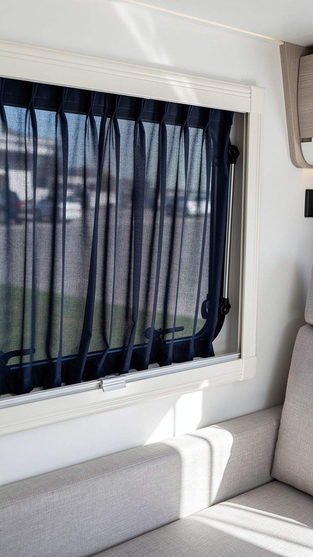 4. Navy Blue Window Curtains
