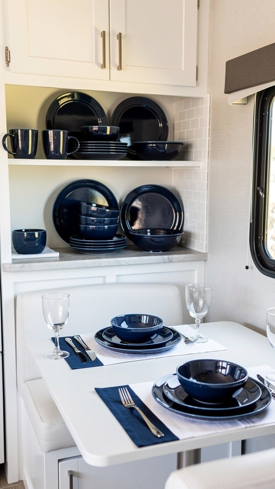 8. Navy Blue Decorative Dishes