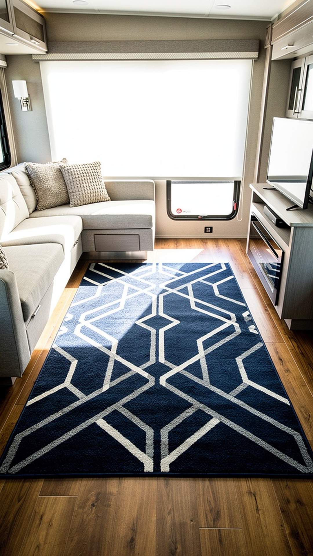 7. Navy Blue Area Rug