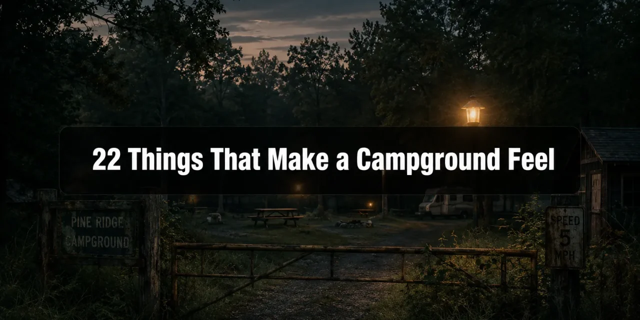 22 Things That Make a Campground Feel Instantly Sketchy