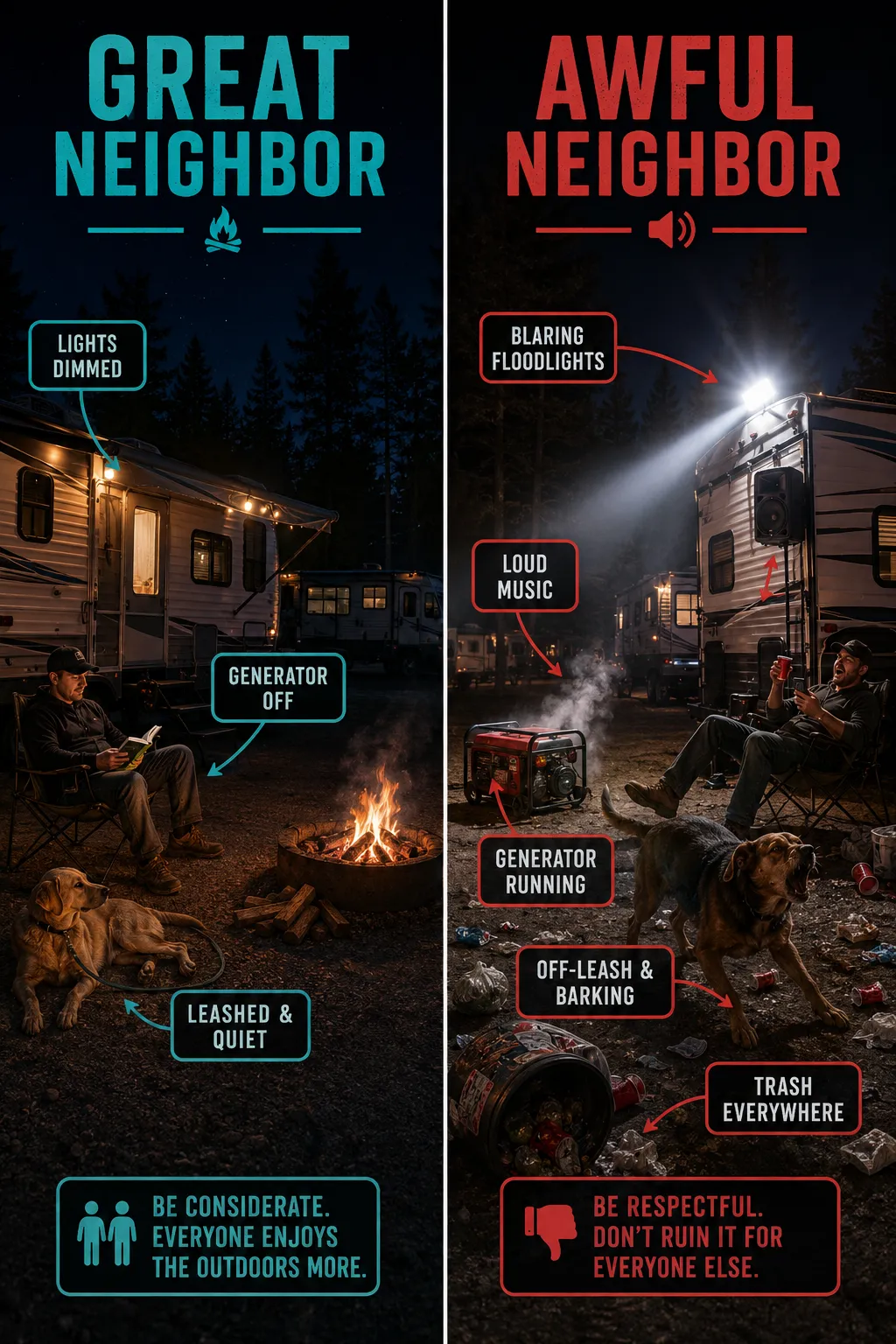 Why Nighttime Behavior Defines Your Reputation as a Camper