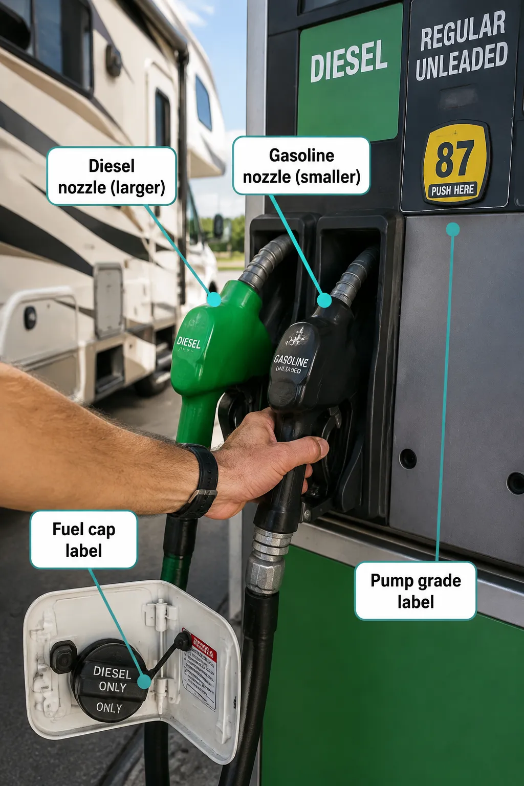 Why the 13 Rookie RV Fuel Stop Mistakes That Can Ruin the Day Happen to Everyone
