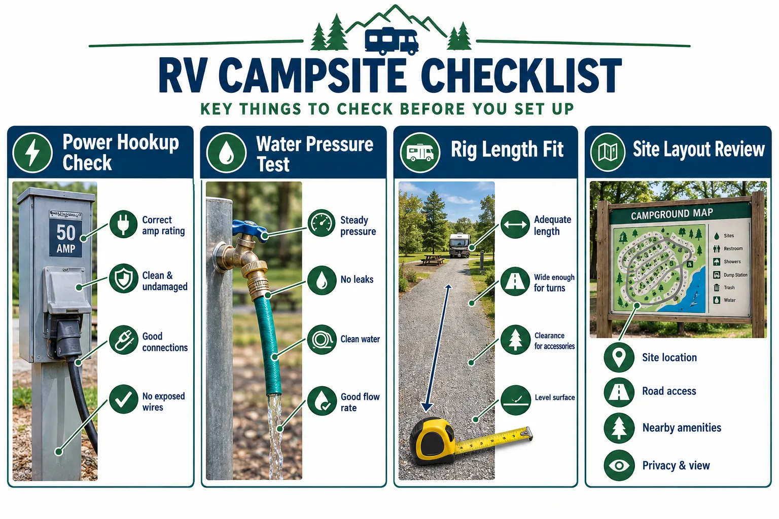 How to Vet a Local RV Campsite: Hookups and Safety Checklist