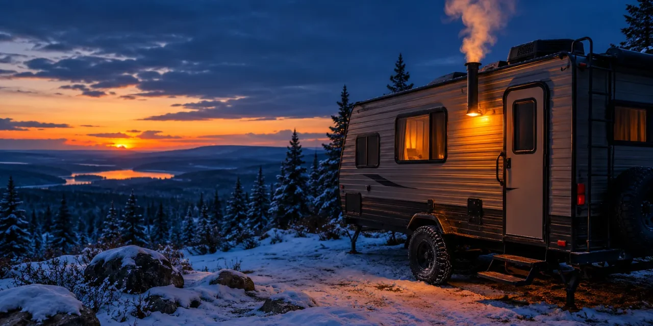 Off-grid and cold-weather RV camping with new self-powered pellet heaters