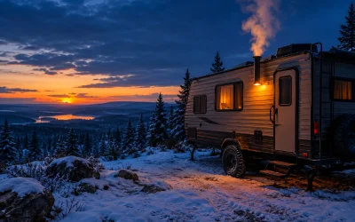 Off-grid and cold-weather RV camping with new self-powered pellet heaters