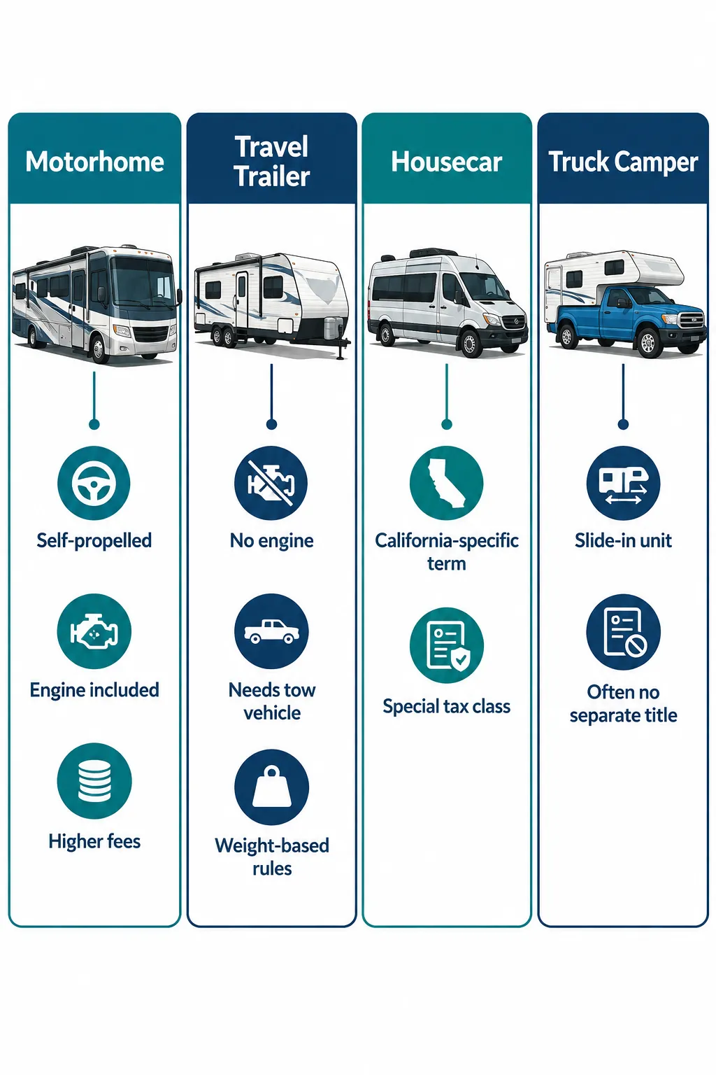 Secret #1: Your RV's Classification Changes Everything the DMV Charges You