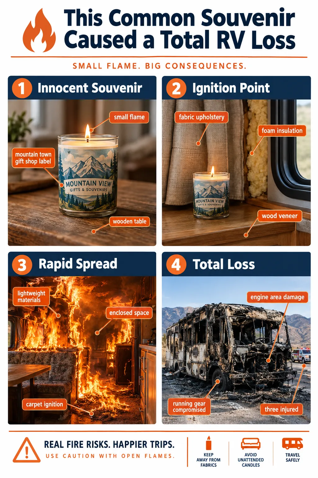 The Souvenir Nobody Suspects: How a Small Flame Led to a Total RV Loss