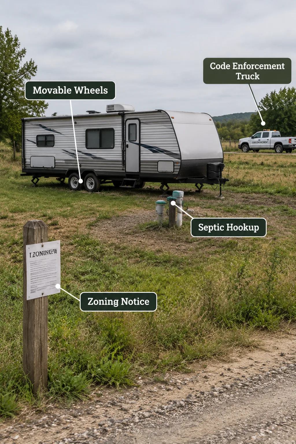 The Zoning Trap: Living in Your RV on Your Own Land