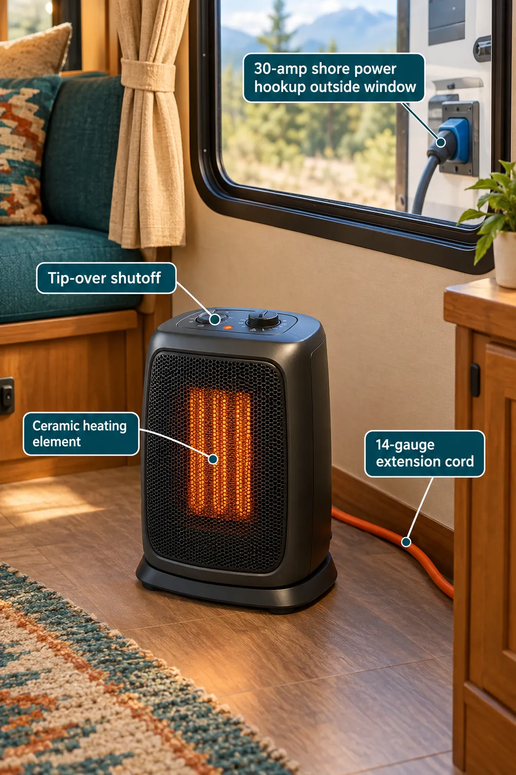 Way #1: Electric Space Heaters, The Easiest Way to Heat Your RV Without Propane
