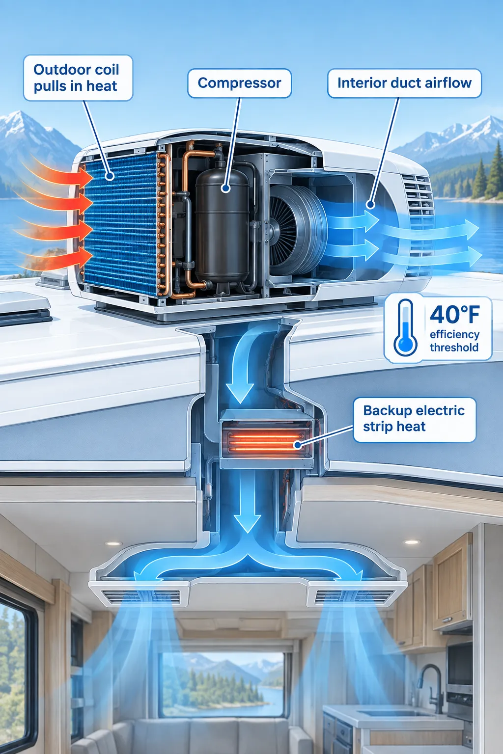 Way #2: RV Heat Pumps, Smart Climate Control for Winter Camping