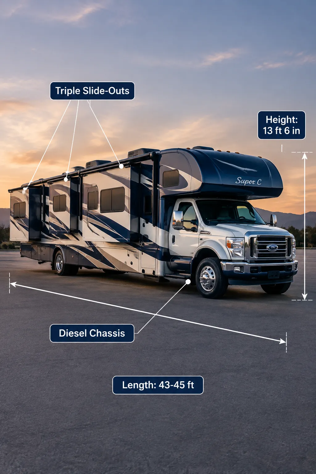 What Makes an RV One of the Largest RVs on the Road
