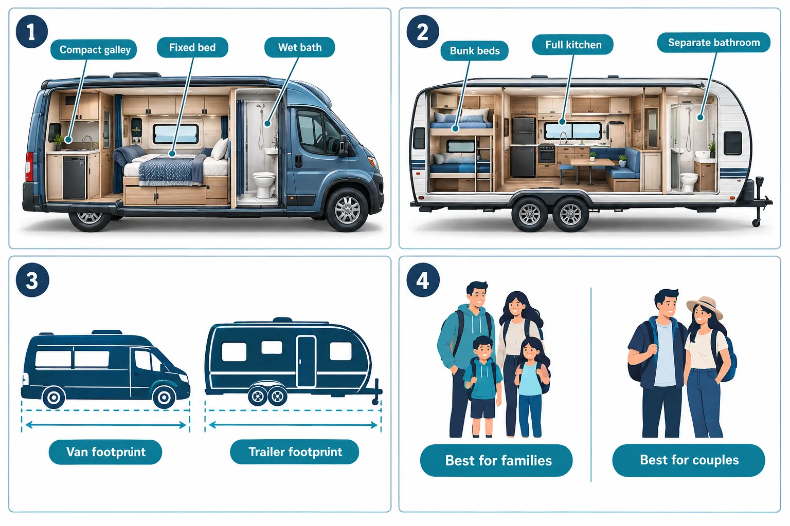 What Really Separates Class B Camper Vans From Travel Trailers Off-Grid