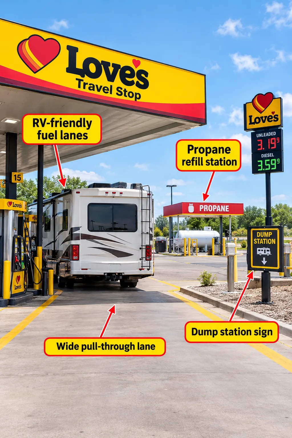 Why RV Owners Ask "Are Loves Truck Stops RV Friendly?"