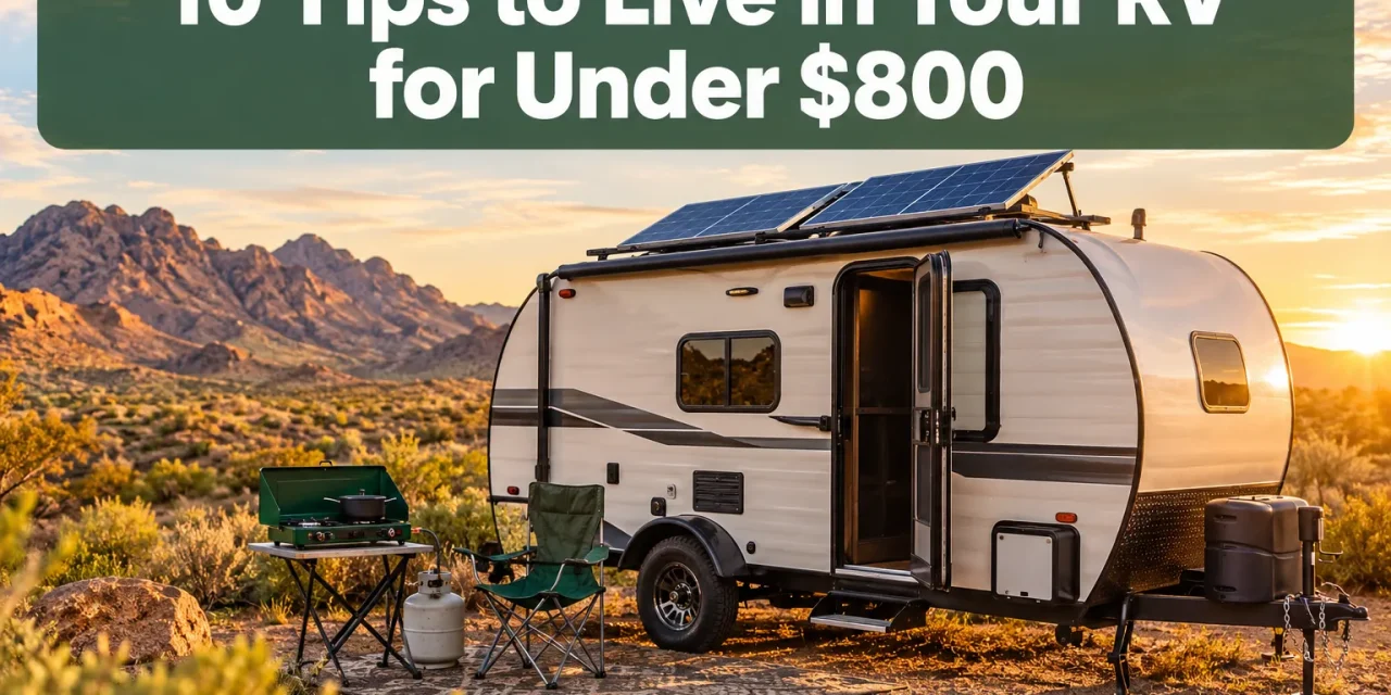 10 Tips to Live in Your RV for Under $800 a Month