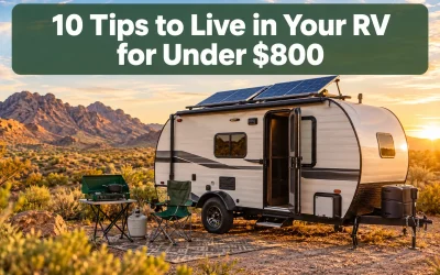 10 Tips to Live in Your RV for Under $800 a Month