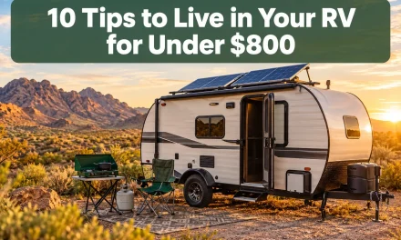 10 Tips to Live in Your RV for Under $800 a Month